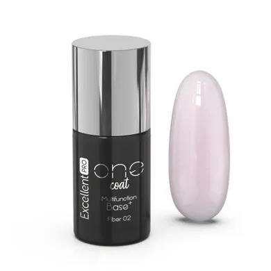 Excellent PRO, One Coat Multifunction Fiber Base baza hybrydowa z włóknami Delicate Pink 7g