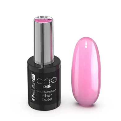 Excellent PRO, One Coat Multifunction Fiber Base baza hybrydowa z włóknami Strong Pink 11g