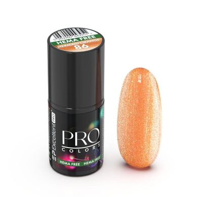 Excellent PRO, Pro Colors Hema Free lakier hybrydowy 86 Mermaid Orange 7g
