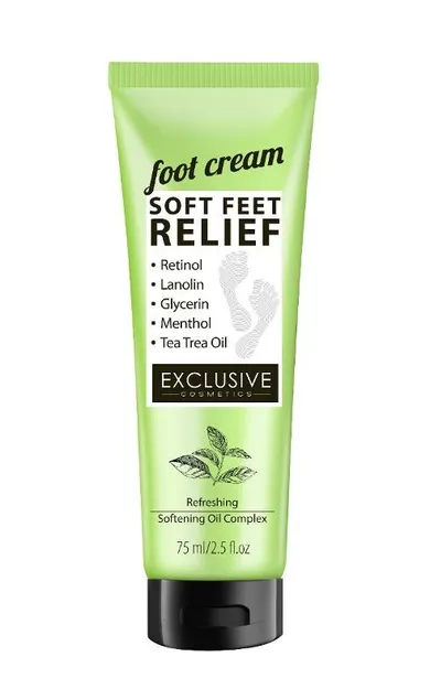 Exclusive, Foot Cream Refreshing, krem do stóp, 75 ml