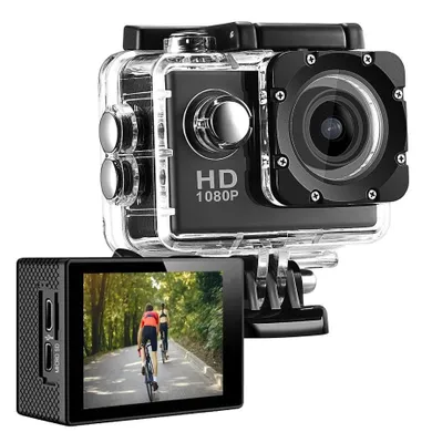 Extralink, Action Camera A10, kamera sportowa, 1080P 30fps, IP68, wyświetlacz 2.0"