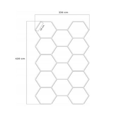 Extralink, Hexagon Panel, lampa LED RGB