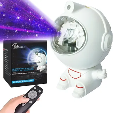 Extralink, Home, Mini-S, projektor gwiazd i lampka nocna dla dzieci, astronauta