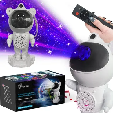 Extralink, Home, projektor gwiazd z głośnikiem i lampka nocna dla dzieci, astronauta