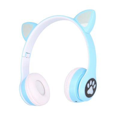 Extralink, Kids Cat-Ear Wireless Headphones, słuchawki bezprzewodowe dla dzieci, niebieskie