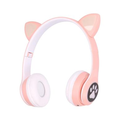 Extralink, Kids Cat-Ear Wireless Headphones, słuchawki bezprzewodowe dla dzieci, różowe