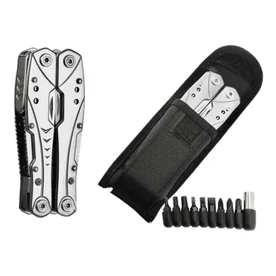 Extralink, Multitool, scyzoryk 23w1 z etui, srebrny