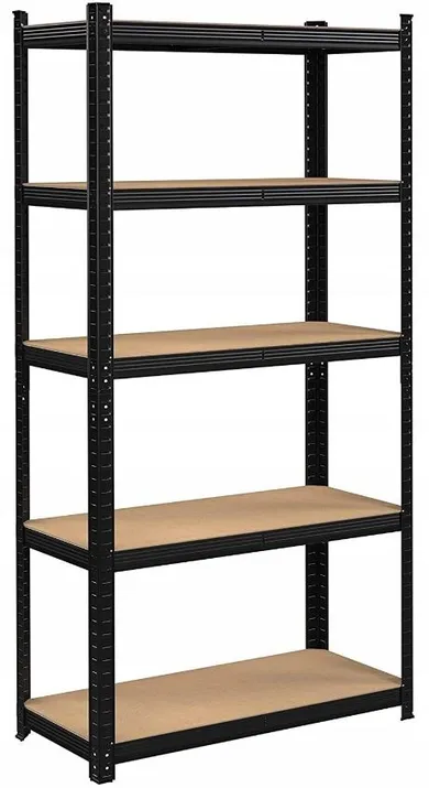 Extralink, regał magazynowy, metalowy, czarny, 205-120-45 cm