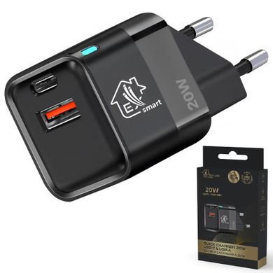 Extralink, Smart Life Charger 20W, ładowarka, USB-C, USB-A