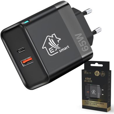 Extralink, Smart Life Fast Charger 65W, ładowarka, USB-C, USB-A