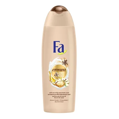 Fa, Cream & Oil Shower Cream, kremowy żel pod prysznic, Cacao Butter & Coco Oil, 750 ml