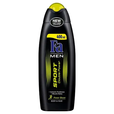 Fa, Men Sport Double Power Power Boost, żel pod prysznic, 400 ml