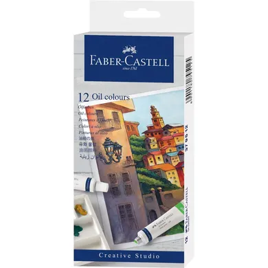 Faber-Castell, Creative Strudio, farby olejne, 12 kolorów, 9 ml