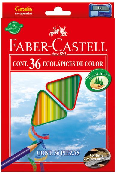Faber-Castell, kredki trójkątne Eco, 36 kolorów