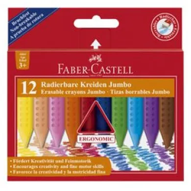 Faber-Castell, kredki trójkątne Jumbo, 12 kolorów