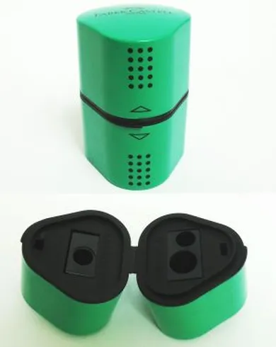 Faber-Castell, temperówka potrójna Grip 2001, czarna