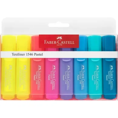 Faber-Castell, Textliner, zakreślacz pastelowy, 7 kolorów