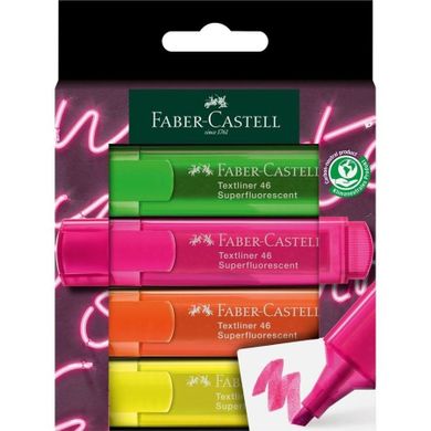 Faber-Castell, zakreślacz, Super Neon, 4 kolory