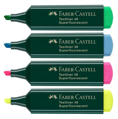 Faber-Castell, zakreślacze, 4 kolory