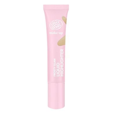 Face Boom, Liquid Highlighter, rozświetlacz w płynie 01 Frosty Glam, 15 ml