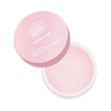 Face Boom, Ultra Blurring Pink Loose Powder, blurujący sypki puder do twarzy i pod oczy, 6g