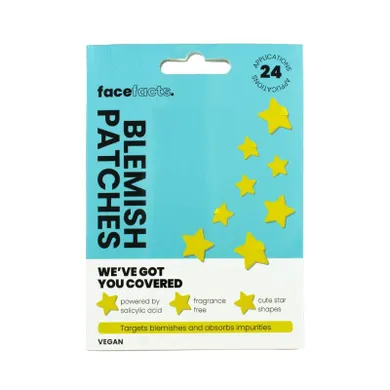 Face facts blemish patches, plastry na wypryski, stars, 24 szt.