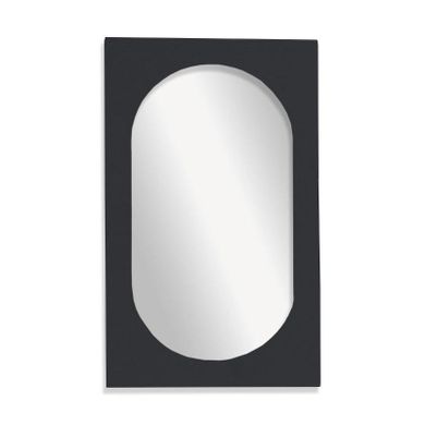 Factory, Moka, lustro owalne z pogrubioną ramą, 43-73 cm