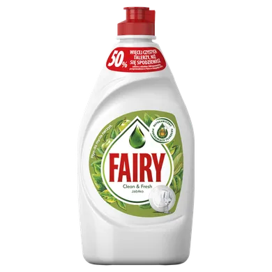 Fairy, Clean & Fresh Jabłkowy, płyn do mycia naczyń, 450 ml