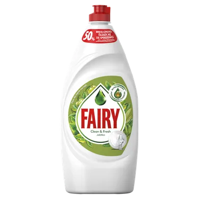 Fairy, Clean & Fresh Jabłkowy, płyn do mycia naczyń, 900 ml
