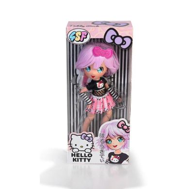 Famosa, Hello Kitty, lalka modowa, fioletowa, 19,5 cm