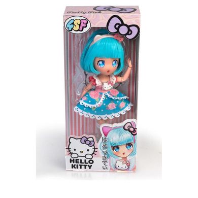 Famosa, Hello Kitty, lalka modowa, niebieska, 19,5 cm