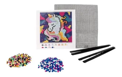 Fandy, mozaika pomponowa, jednorożec