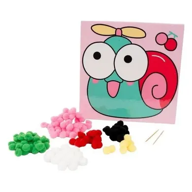 Fandy, mozaika pomponowa, ślimak