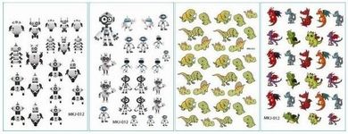 Fandy, naklejki papierowe, mini, Kosmos