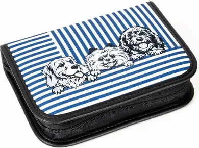 Fandy, piórnik rozkładany, podwójny, Doggy