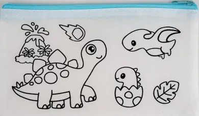 Fandy, piórnik saszetka, Tinting dino