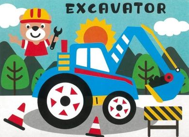 Fandy, Pojazdy, mozaika piankowa, 8 szt.