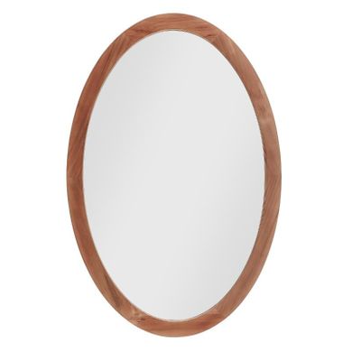 Fanni K, Runo, owalne lustro w drewnianej ramie, 40-60 cm