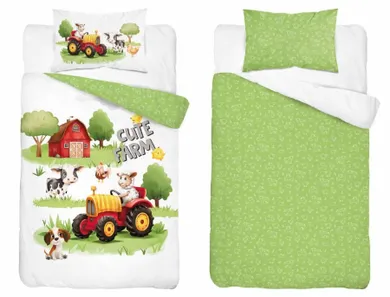 Farma, 2-częściowy komplet pościeli dziecięcej, 100-135 cm