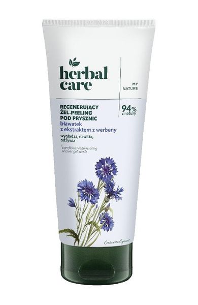Farmona, Herbal Care, regenerujący żel-peeling pod prysznic bławatek z ekstraktem z werbeny, 200 ml