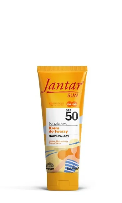 Farmona, Jantar Sun, bursztynowy krem do twarzy, nawilżający SPF50, 50 ml