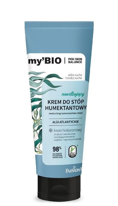 Farmona, my`Bio, nawilżający krem humektantowy do stóp, algi atlantyckie, 100 ml