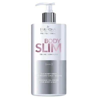 Farmona Professional, Body Slim, olejkowy krem do masażu ciała i biustu, 500 ml