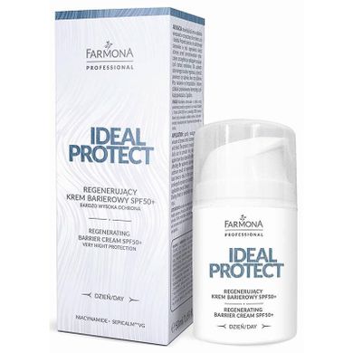 Farmona Professional, Ideal Protect, regenerujący krem barierowy SPF50+, 50 ml