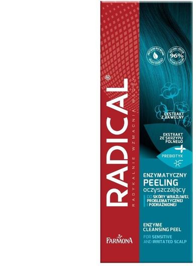 Farmona, Radical, enzymatyczny peeling oczyszczający do wrażliwej skóry głowy, 75ml