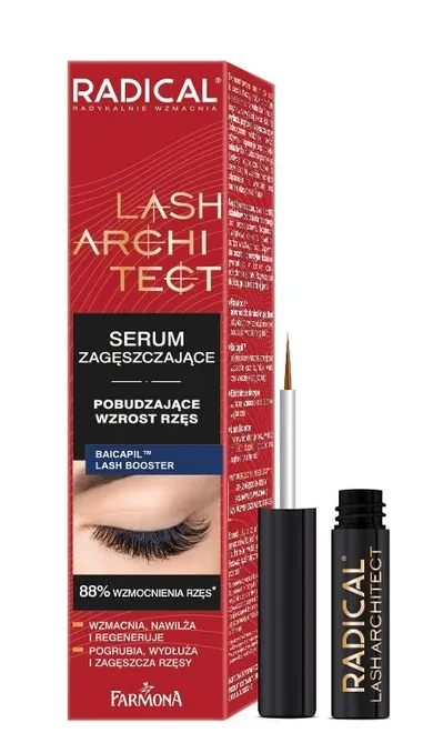 Farmona, Radical Lash Architect, serum zagęszczające, pobudzające wzrost rzęs, 5 ml