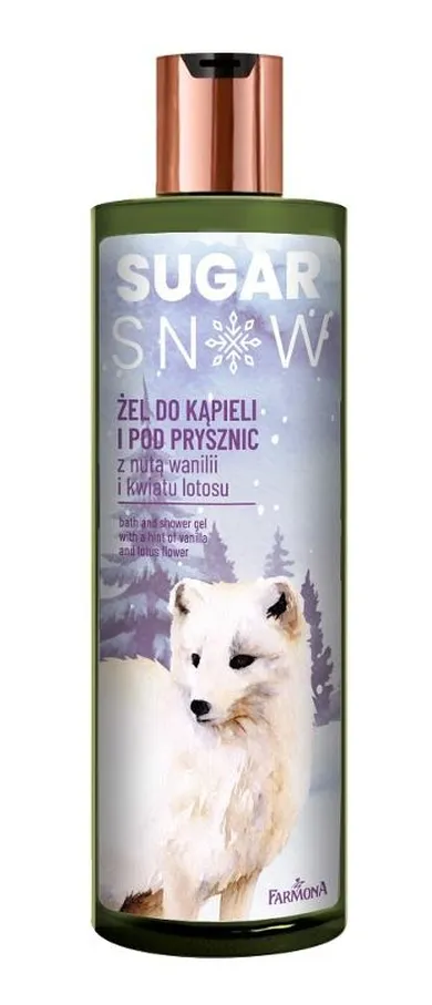 Farmona, Sugar Snow żel do kąpieli i pod prysznic z nutą wanilii i kwiatu lotosu, 400 ml