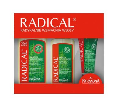 Radical, zestaw prezentowy, szampon, 300 ml + mgiełka, 200 ml + serum, 100 ml