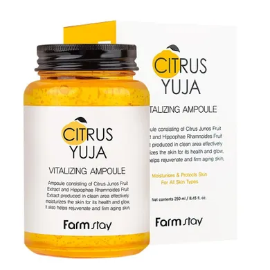 FarmStay, Citrus Yuja, rewitalizująca ampułka do twarzy, 250 ml