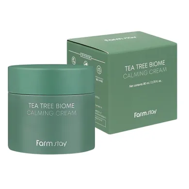 FarmStay, Tea Tree Biome, kojący krem do twarzy, 80 ml